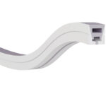 JS-JAS Top View Top View Verticle Bend Flexible Silicon Linear Profile For Strip 155-JAS-F1010