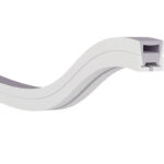 JS-JAS Top View Top View Verticle Bend Flexible Silicon Linear Profile For Strip 157-JAS-F1313