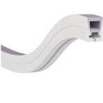 JS-JAS Top View Top View Verticle Bend Flexible Silicon Linear Profile For Strip 159-JAS-F1616