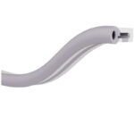 JS-JAS Top View Side View Round Diffuser Side Bend Flexible Silicon Linear Profile For Strip 168-JAS-F0817
