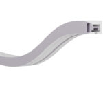 JS-JAS Top View Side View Side Bend Flexible Silicon Linear Profile For Strip 170-JAS-F1220