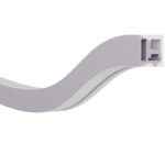 JS-JAS Side View Side View Side Bend Flexible Silicon Linear Profile For Strip 171-JAS-F1212