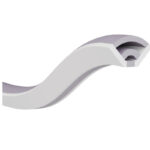 JS-JAS Cone Shaped Vertical Bend Flexible Silicon Linear Profile For Strip 174-JAS-F2211