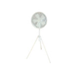 JS-LXR Modern Not Specified 16" Designer Floor Fan 9518 White Body & 5 White Blades