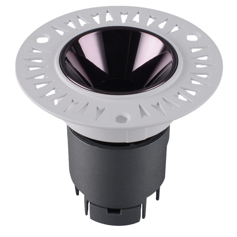 JS-TRL Flare-Trimless 25w Round In-Ceiling Tilt Colored Reflector Cob Downlight