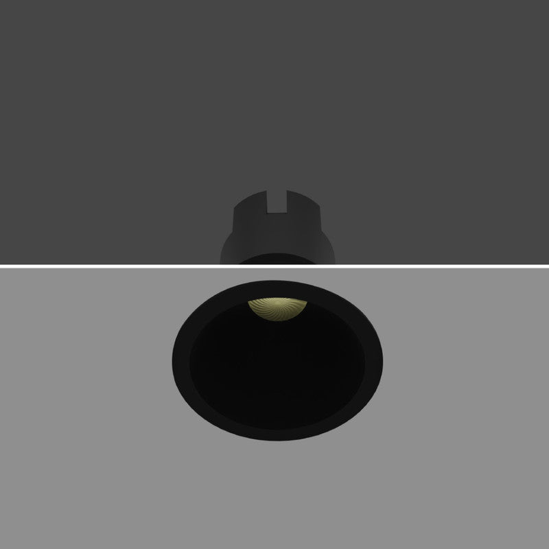 JS-TRL Smooth 12w Round Fixed Deep Recessed Cob Downlight