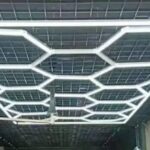 Honeycomb LED Grid Light for Car Detailing Studios – 672W Modular Ceiling Panel | 4845x2435mm (Approx. 8x16 ft)